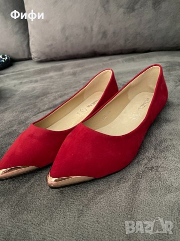 Елегантни дамски равни обувки, снимка 1 - Дамски елегантни обувки - 36990217