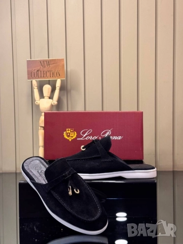 мокасини/ чехли  от естествен велур loro piana , снимка 3 - Дамски ежедневни обувки - 51641821