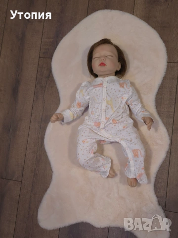 Реалистично спящо бебе 51 см, снимка 2 - Кукли - 53597755