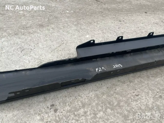 Ляв страничен праг лайсна за BMW БМВ 1 серия F21 Sport 3 врати Черен 870138728 15857711 2013, снимка 6 - Части - 48945488