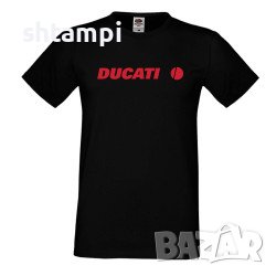 Мъжка Тениска Ducati Лого,състезание, Писта,Дукати, снимка 2 - Тениски - 36998821