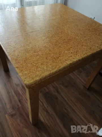 Голяма маса трапезна разтегателна с корк, снимка 3 - Маси - 47891034