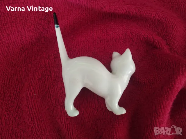 Порцеланова статуетка Котка. , снимка 7 - Колекции - 48780236