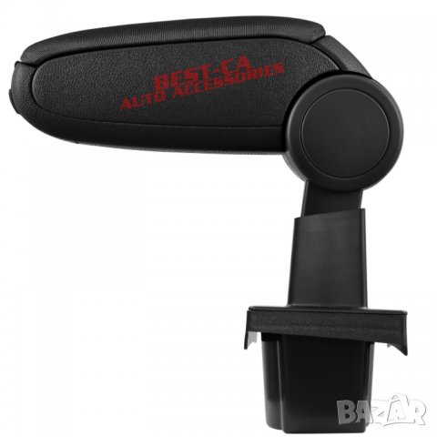 Текстилен черен подлакътник за Шкода Октавия 2 / Skoda Octavia Mk2, снимка 2 - Аксесоари и консумативи - 37018433