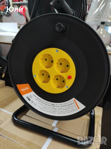 Макара с гумиран кабел ШКПЛ 3х2.5 Гума, снимка 4 - Разклонители и удължители - 43001710