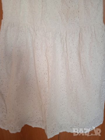 Бяла рокля с дантела, снимка 3 - Детски рокли и поли - 33421788