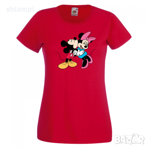 Дамска тениска Mickey & Minnie ,Мини Маус,Микки Маус.Подарък,Изненада,, снимка 8 - Тениски - 36526185