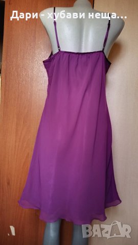 Рокля в лилаво, от два пласта  🍀♥️L,XL,♥️🍀арт 4404, снимка 3 - Рокли - 37516262