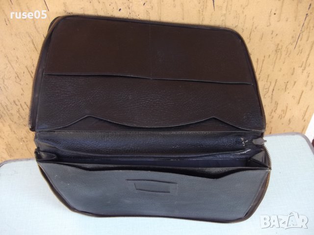 Папка стара кожена от ранния соц, снимка 4 - Други ценни предмети - 37608038