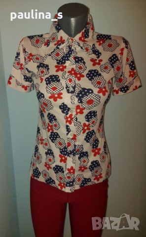 Два броя / Винтидж / Панталон с широки крачоли "Zara" basic / Червен(с блуза) и Антрацит, снимка 6 - Панталони - 32588451