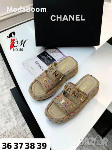 Ch🅰️nel дамски чехли Два цвята, снимка 4 - Чехли - 48815928