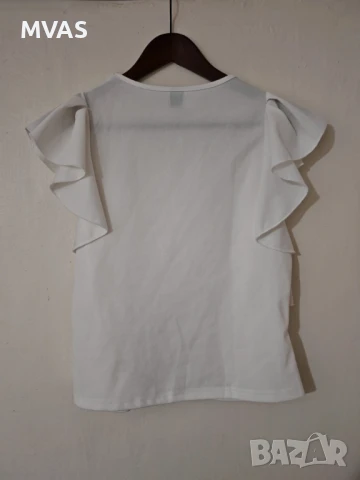 Нова млечно бяла дамска блуза S размер , снимка 2 - Корсети, бюстиета, топове - 50998393