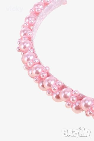 Диадема с перли в розово, Petite Fleur, снимка 2 - Аксесоари за коса - 44002001
