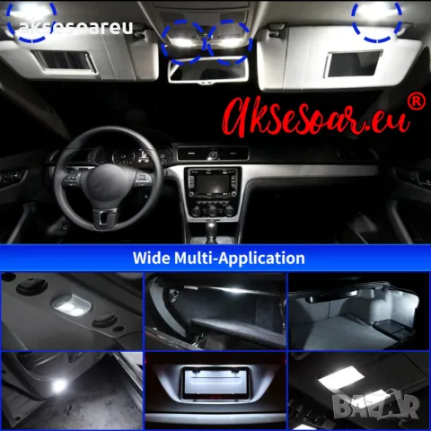 Габаритни диодни крушки /габарити/ Ba9s 24v с 5 Smd Led ксеноново бели диода 24 волта за камион, снимка 14 - Аксесоари и консумативи - 7176884