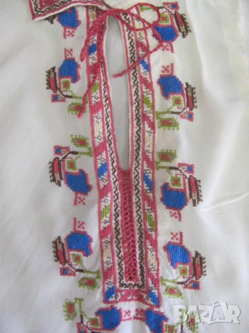 Стара Ръчно Бродирана Копринена Женска Риза, снимка 2 - Антикварни и старинни предмети - 36590517
