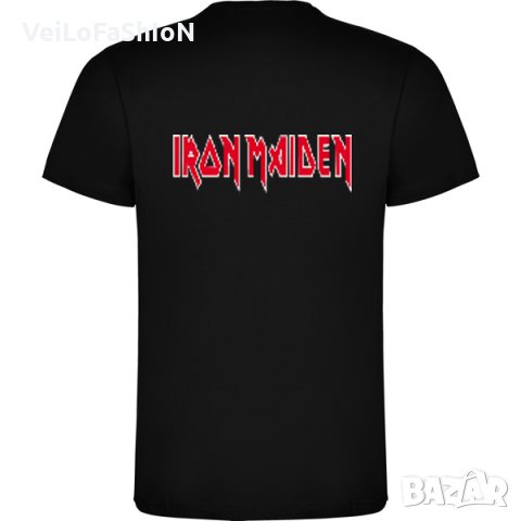 Нова мъжка тениска на музикалната група IRON MAIDEN с надпис на гърба, снимка 3 - Тениски - 43953813