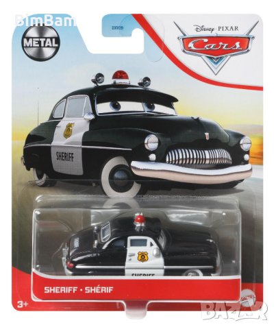 Оригинална количка Cars Sheriff / Disney / Pixar, снимка 1 - Коли, камиони, мотори, писти - 40323438