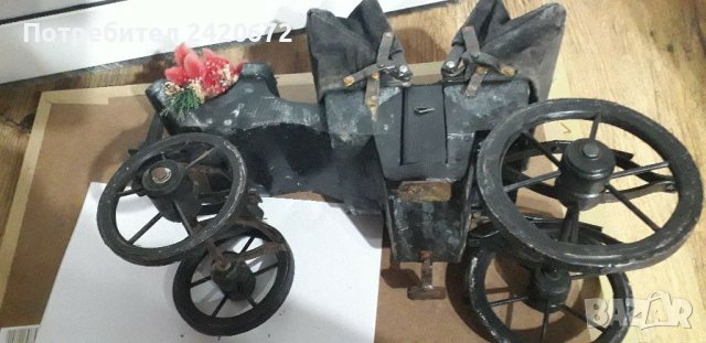 Макет  на  ръчна изработка файтон, снимка 6 - Други ценни предмети - 39214668