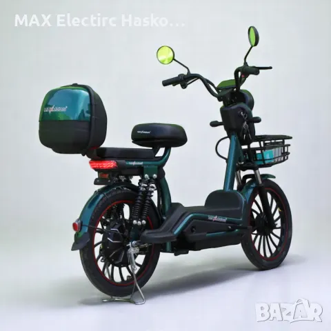 Електрически скутер с педали MaxMotors EBZ 20 1200W/60V/20Ah - GREEN, снимка 4 - Мотоциклети и мототехника - 50015624