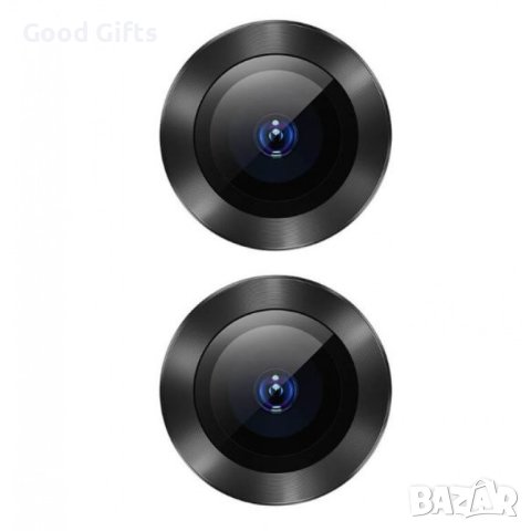 Цветен протектор за Камера iPhone 15 Plus, Черен, снимка 2 - Фолия, протектори - 43033404