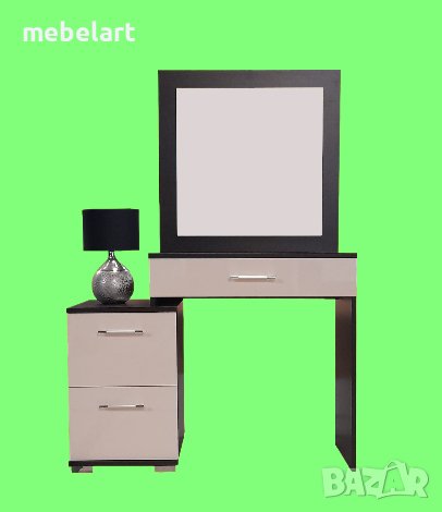 Тоалетка с огледало - Венге, снимка 4 - Тоалетки - 43459729