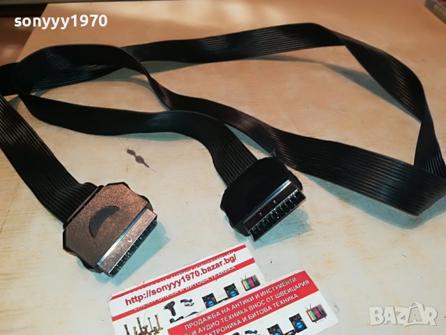 🔥SCART/SCART-ЛЕНТОВ КАБЕЛ 1.6МЕТРА ОТ ГЕРМАНИЯ 2909221656, снимка 7 - Плейъри, домашно кино, прожектори - 38160858