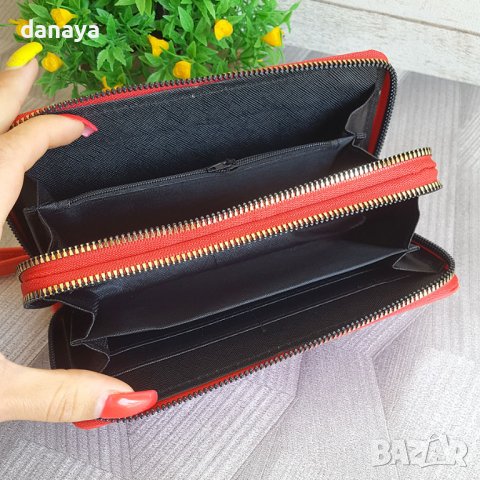 2920 Дамско кожено портмоне с два ципа Forever Young, снимка 6 - Портфейли, портмонета - 37069329