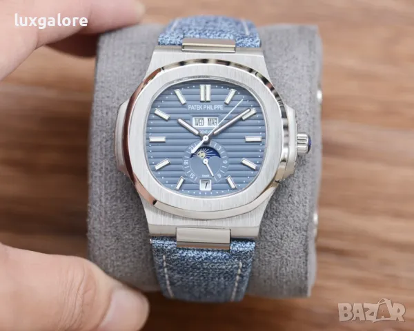 Мъжки часовник Patek Philippe Nautilus с автоматичен механизъм, снимка 7 - Мъжки - 48075346