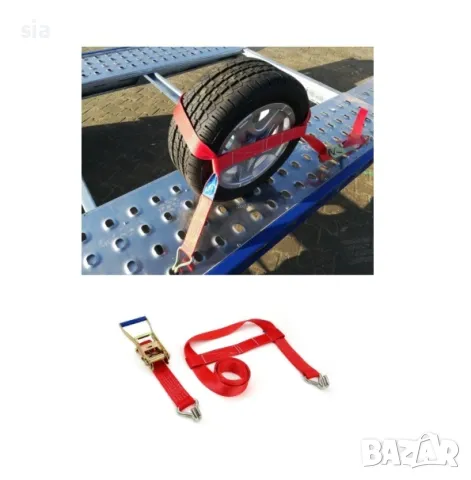 Колан притягане, за автовоз, Транспортен колан, 5т., 50мм, 2,6м.