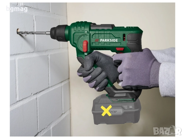 Parkside 20V акумулаторен перфоратор PABH 20-Li D4, снимка 3 - Перфоратори - 51878929