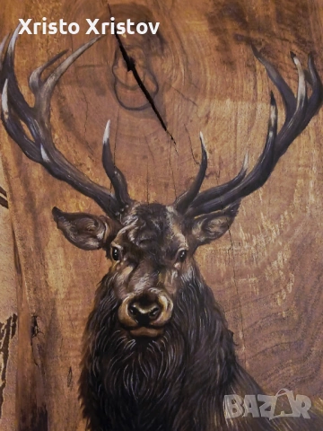 Картина елен дърво, снимка 2 - Картини - 53073202