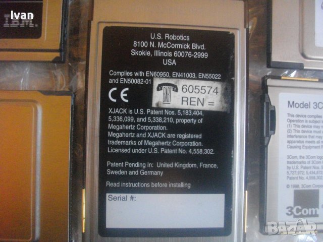 Мрежова Карта LAN Карта-Wireless-Лот 11бр-Различни-Multi-functional PC Card-IBM-DACOM-DELL-DIVA-Mega, снимка 15 - Други - 43361582