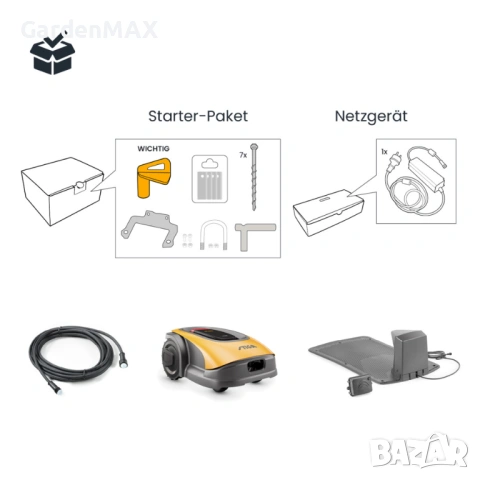 Косачка робот НОВА Stiga A 300, 450кв.м. Автономна, без кабел, с APP, снимка 3 - Градинска техника - 53467707