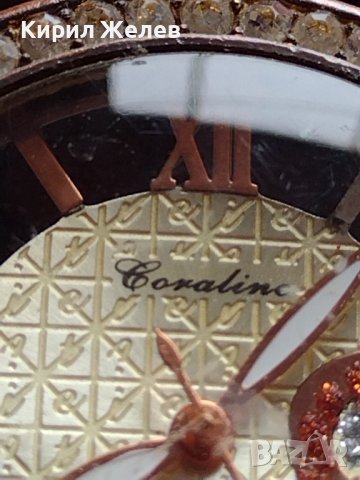 ДАМСКИ ЧАСОВНИК GORALINO КРАСИВ МОДЕЛ С КРИСТАЛИ СВАРОВСКИ КОЖЕНА КАИШКА 33276, снимка 3 - Дамски - 38702969