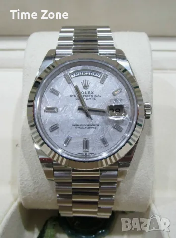 Rolex Day-Date 40mm President Platinum Ice Blue Dial Automatic Различни Варианти, снимка 15 - Мъжки - 48183459