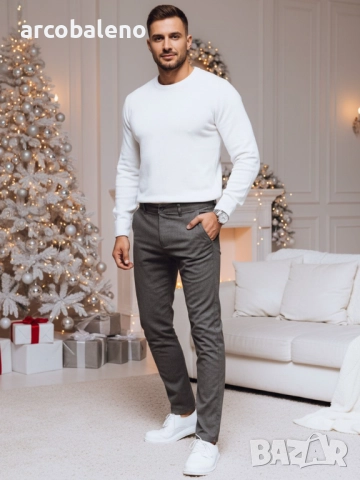 Мъжки тъмносиви чинос панталони