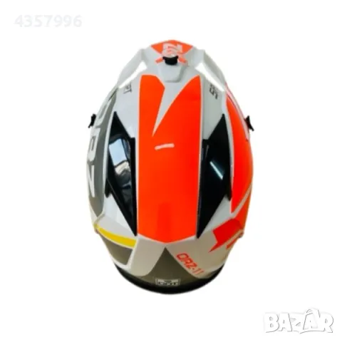 Кросова каска Automat, За мотор, Атв, Велосипед, S, M и L размер, Бял, снимка 5 - Аксесоари и консумативи - 49310996