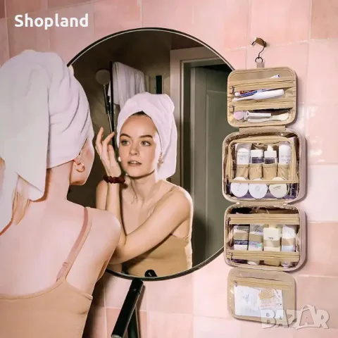 Водоустойчив органайзер за тоалетни принадлежности, снимка 5 - Органайзери - 48548348