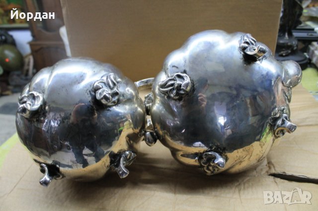 Сребърен немски сервиз 19век, снимка 9 - Антикварни и старинни предмети - 27609003