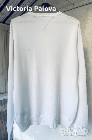 Бял марков пуловер TOMMY HILFIGER , снимка 6 - Пуловери - 39620408