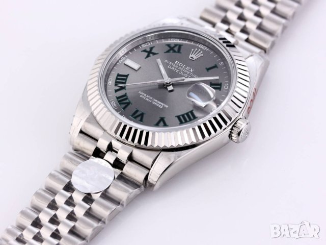 Мъжки часовник Rolex Datejust Wimbledon с автоматичен швейцарски механизъм, снимка 4 - Луксозни - 43777648