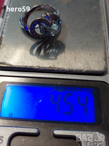 Дамски златен пръстен с аквамарин/злато златни златно/, снимка 10 - Пръстени - 37569242
