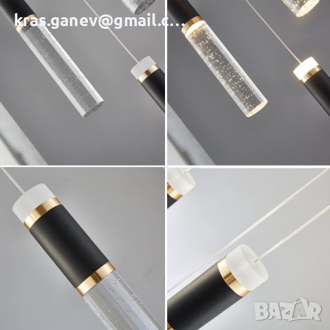 Модерна висяща тавана лампа, висулка, спалня, снимка 8 - Лампи за таван - 43899272