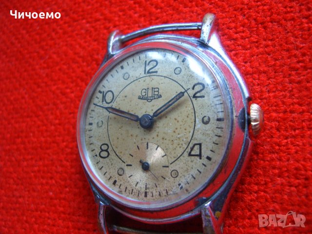 GUB Glashutte cal.60 Стари мъжки ръчни часовници, снимка 3 - Антикварни и старинни предмети - 36646878