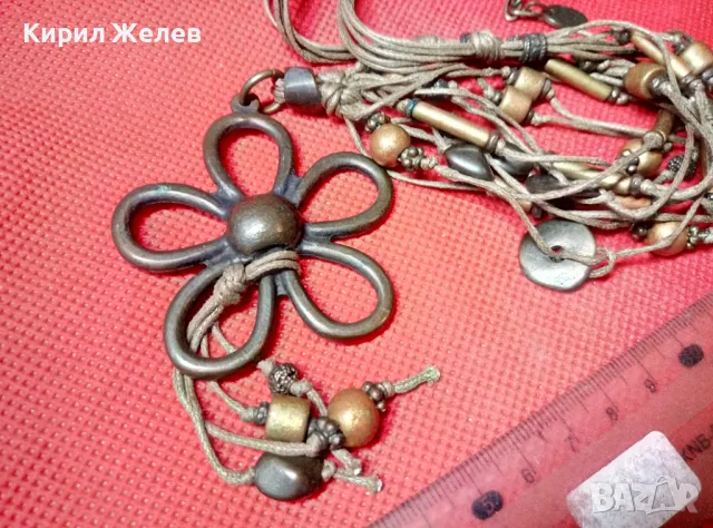 ФЛОРАЛНА ВИНТИДЖ АРТ СТИЛ ОГЪРЛИЦА ХЕНД МЕЙД УКРАШЕНИЕ МАРКОВА 47352