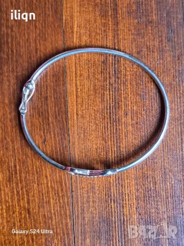 Сребърна Масивна твърда гривна. Цена 34.99лв. Разгледайте и останалите ми обяви., снимка 2 - Колиета, медальони, синджири - 50348353