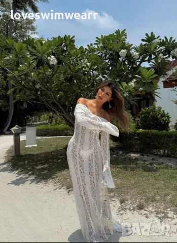 Дантелена рокля, снимка 2 - Рокли - 50219082