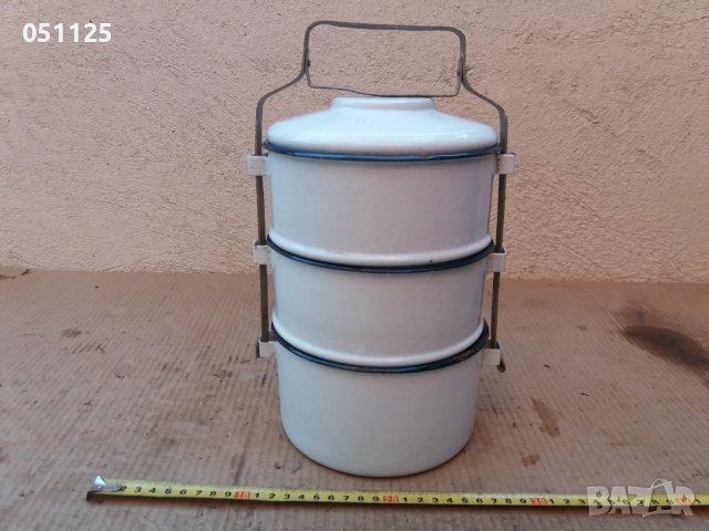 емайлиран соц. сефертас , снимка 3 - Антикварни и старинни предмети - 37647419