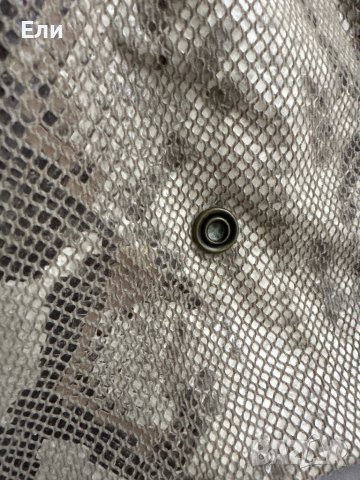 Дамска чанта естествена змийска кожа, снимка 7 - Чанти - 43919119