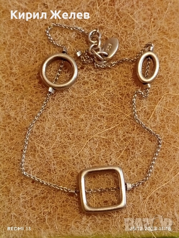 Елегантна сребърна гривна с логото на ESPRIT финно Арт бижу 43402, снимка 8 - Гривни - 52896172